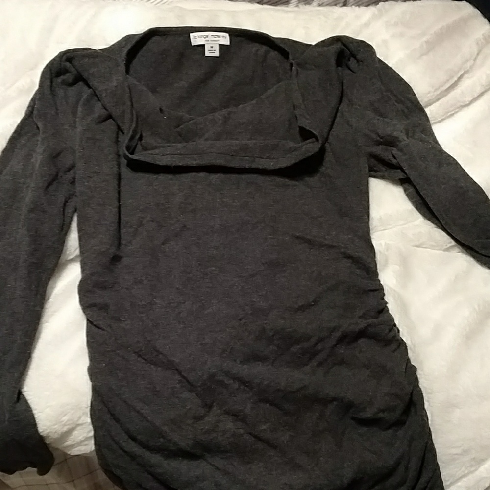 Liz Lange maternity gray sweater